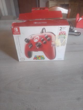 Pro Controller PDP Faceoff Mario + Luigi