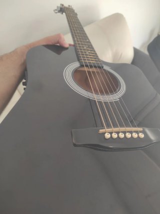 Guitarra Acústica Squier Negra + Funda