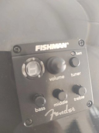 Guitarra Acústica Squier Negra + Funda