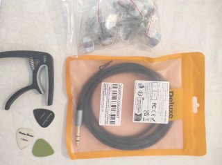 Guitarra Acústica Squier Negra + Funda