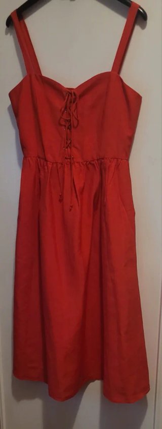 Vestido largo rojo Mango NUEVO