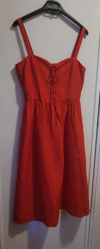 Vestido largo rojo Mango NUEVO