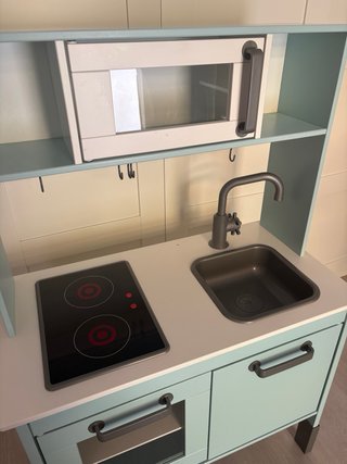 Cocina Juguete Ikea Madera Verde Agua