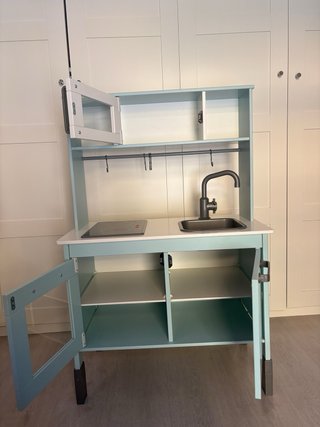 Cocina Juguete Ikea Madera Verde Agua