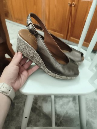 Cuñas esparto D'Chicas piel