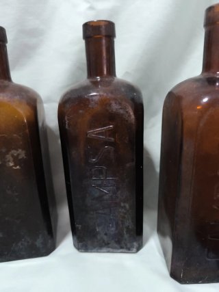 Antiguas botellas CAMPSA, 6 unidades,precio total