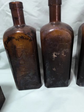 Antiguas botellas CAMPSA, 6 unidades,precio total