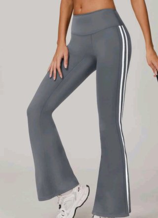 Pantalón legging deportivo acampanado xs/S (Gris)