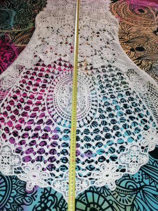 Vestido crochet blanco playa talla única