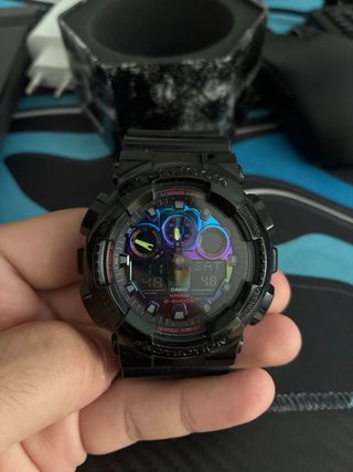 Orologio Casio G-Shock GA-100RGB Nero Multicolore