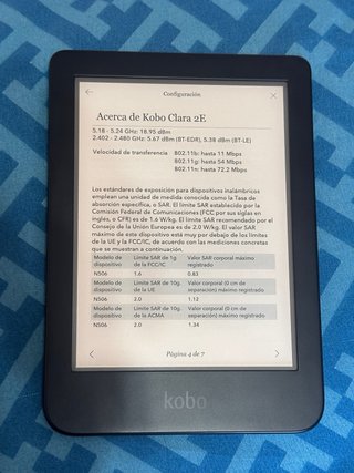 Kobo Clara 2E Lector Ebook Negro/Azul Marino