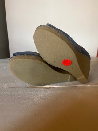 Zapatos de cuña vaqueros
