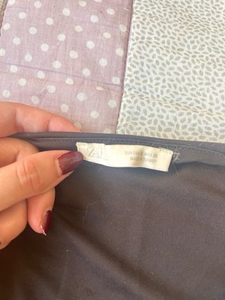 Body Zara Manga Larga Marrón Chocolate Talla S