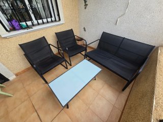 Conjunto Muebles Jardín Negro