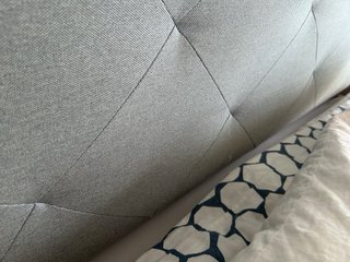 Cabecero tapizado gris + regalo funda
