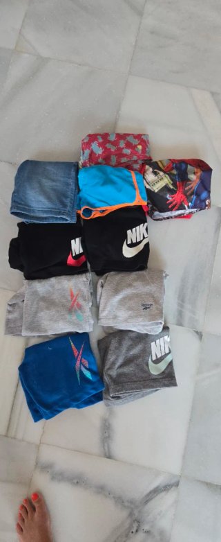 Lote pantalones cortos T7/8 años