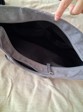 Bolso Jane para carro gris