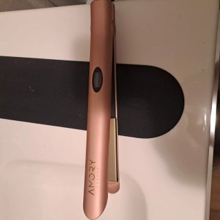 Plancha de pelo Amory London rosa/dorado