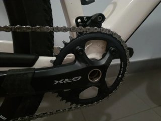 Bici Gravel Rose Backroad in bianco, taglia L