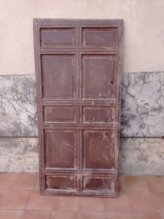 Puerta Maciza Antigua Años 50