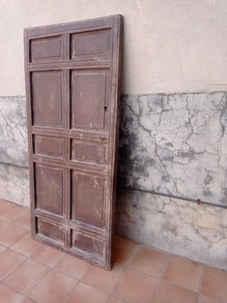 Puerta Maciza Antigua Años 50