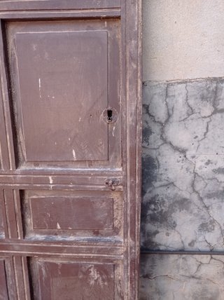Puerta Maciza Antigua Años 50