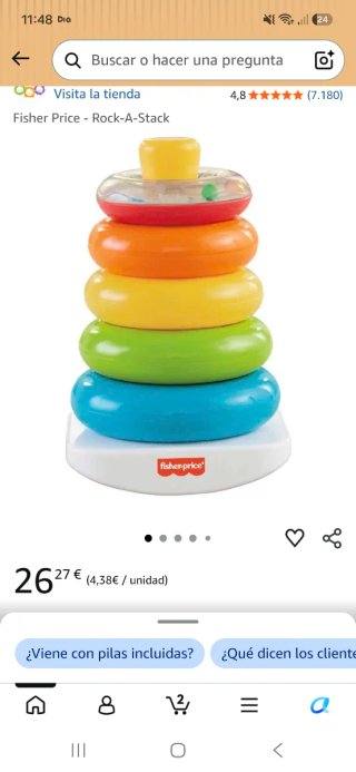 Fisher Price Rock-A-Stack Aros Apilables