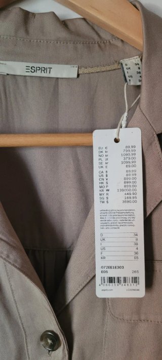 Vestido Spirit Beige Nuevo con Etiqueta