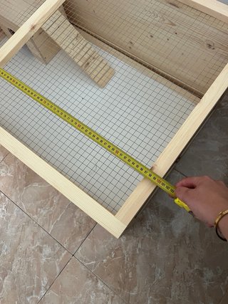 Jaula madera para mascotas sin usar