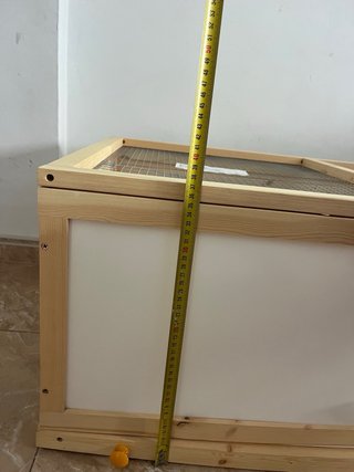 Jaula madera para mascotas sin usar