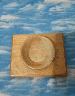 Pallone calcio legno intarsiato scatola segreta