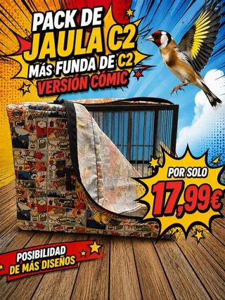 Pack Jaula C2 + Funda Cómica