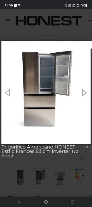 Nevera Americana Cris con dispensador