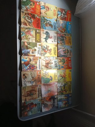 Lote de 48 novelas antiguas bolsilibros del oeste