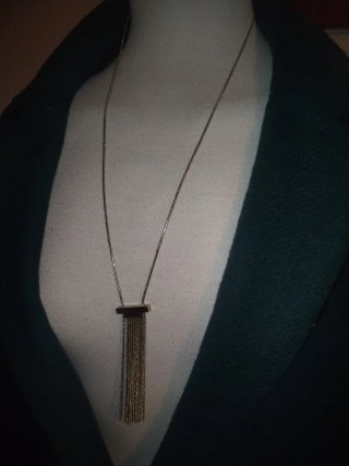 Collar largo dorado