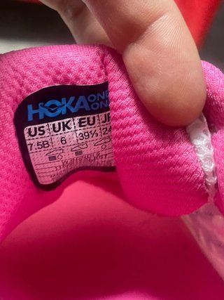 Zapatillas Hoka Talla 39 Blancas y Rosas