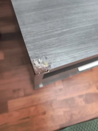 Mueble TV madera marrón y gris