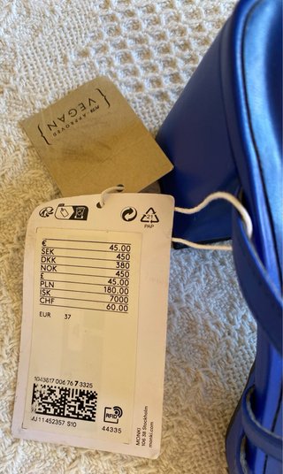 Sandalias Monki Vegan Azul Talla 37