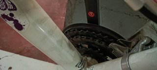 Bicicletta per bambina viola e bianca