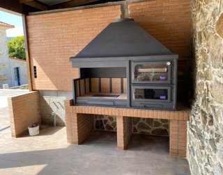 Barbacoa Horno Leña Metal madera leña