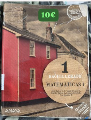 Libros de texto de 1°de Bachillerato