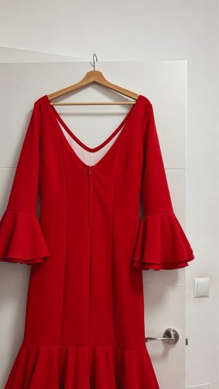 Vestido Flamenca Rojo Volantes