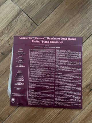 Vinilo Conciertos Jóvenes Piano Romántico