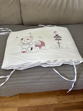 Nordico, chichonera y almohada cuna ositos
