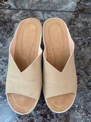 Sandalias Beige Mujer