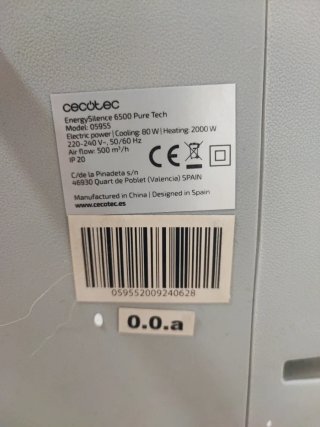 Climatizador Cecotec Energysilence 6500