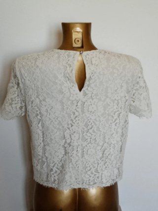 Maglia donna pizzo bianca taglia 46