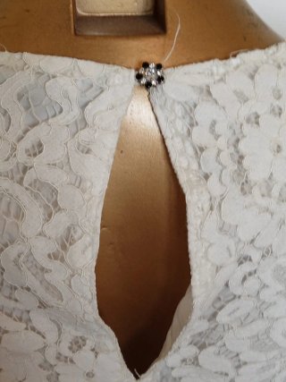 Maglia donna pizzo bianca taglia 46