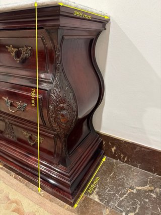 Cómoda Luis XV Mármol y Madera