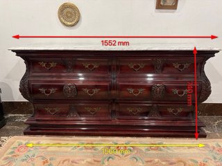 Cómoda Luis XV Mármol y Madera